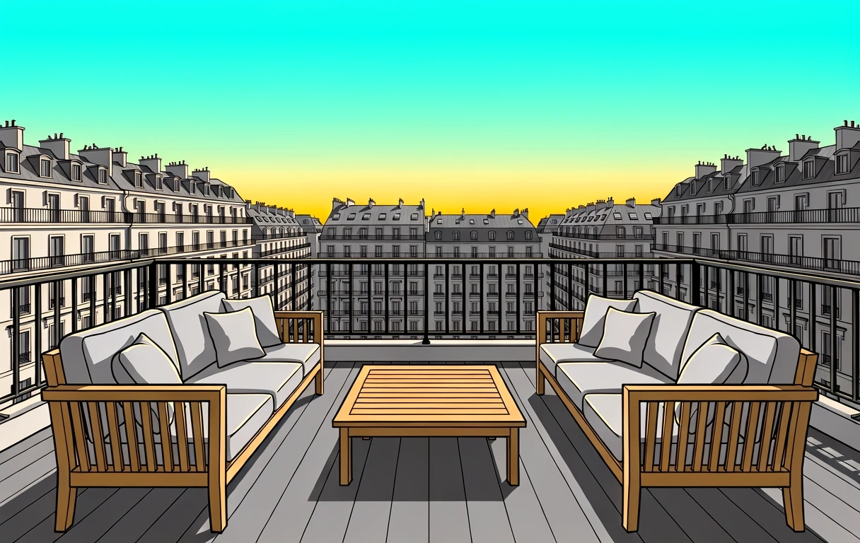 Vue sur les toits de Paris