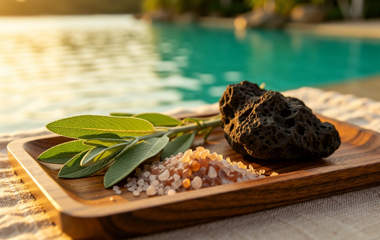 Texture botanique épurée